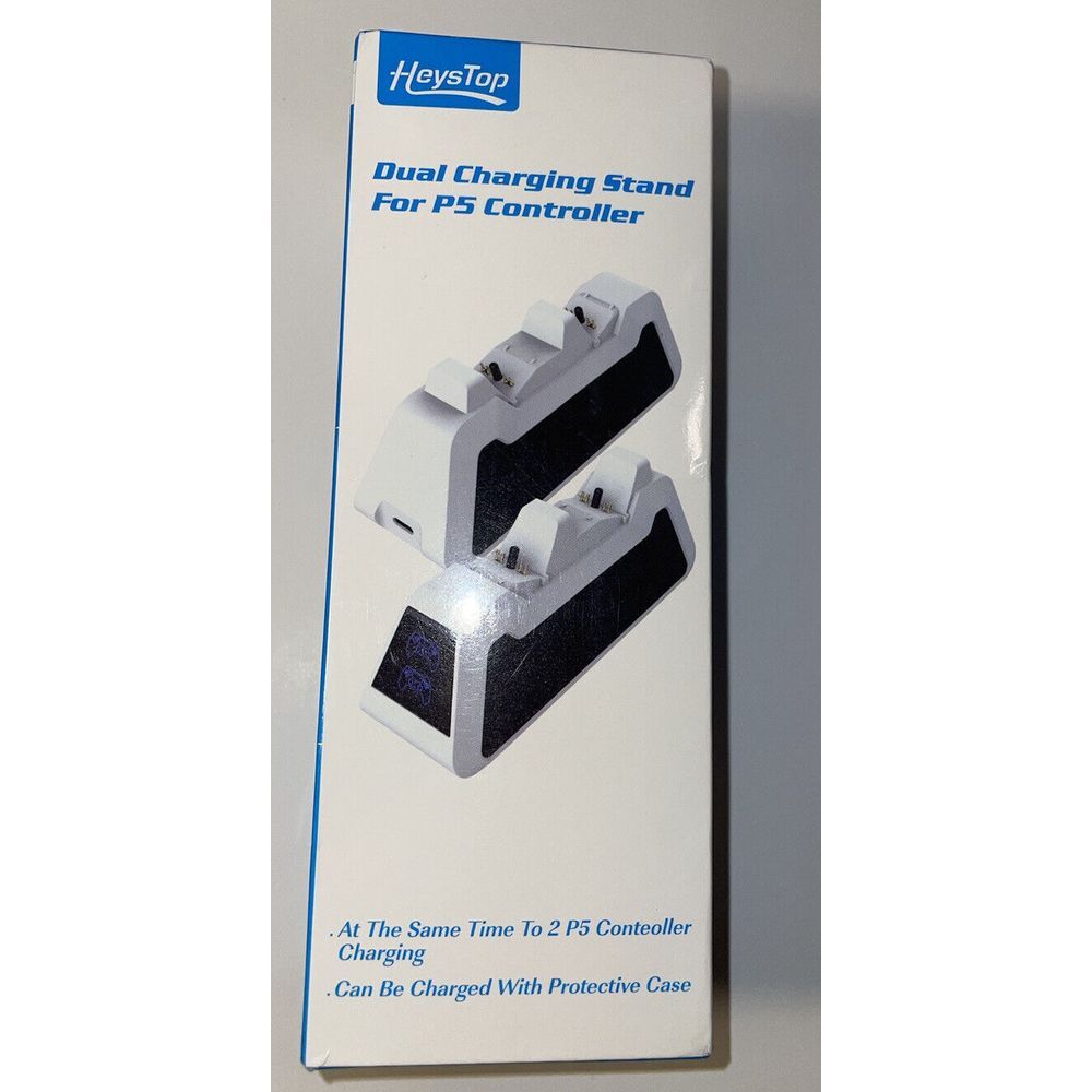 HeysTops Fast Dual Charging Dock Station Stand For PS5 DualSense Controller